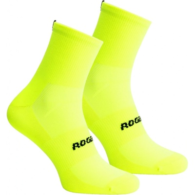 Rogelli Coolmaxové ponožky ESSENTIAL 2 páry v balení reflexné žlté