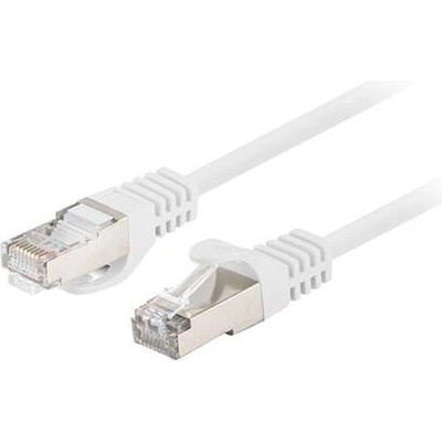 Lanberg Кабел, Lanberg patch cord CAT. 6 FTP 0.25m fluke passed (10-pack), white (PCF6-20CC-0025-W)