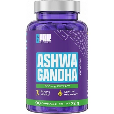 6Pak Ashwagandha 666 mg 90 kapsúl