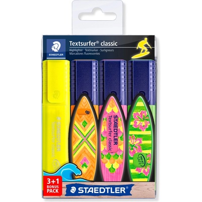 STAEDTLER Комплект текстмаркери Staedtler 364, 3+1 цвята (35079-А)