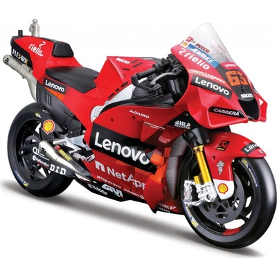 MAISTO ducati Lenovo GP Racing Motorcycle Team 2022 63 Francesco Bagnaia 1:6 – Zboží Dáma