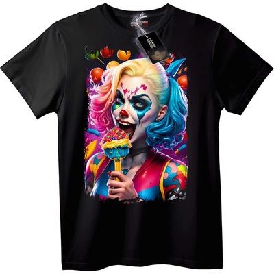 NOONEBRAND Тениска Harley Quinn Захарен Близалец - 3XL, Black