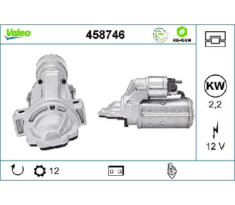 Štartér VALEO 458746