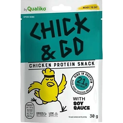 Chick&Go Sušené plátky z kuřecího masa se sójovou omáčkou 30 g