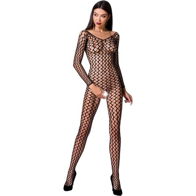 Passion Bodystocking BS068 černý sexy bodystocking s průstřihem – Zboží Dáma