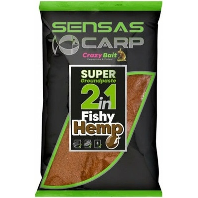 Sensas Zmes na pastu Super Groundpaste 2in1 Fishy Hemp 1kg Sensas