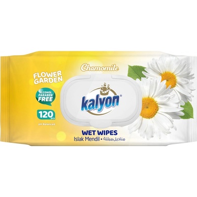 Kalyon vlhčené ubrousky Chamomile 120 ks