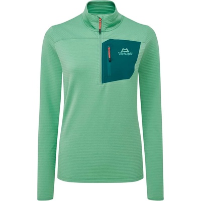 Mountain Equipment Дамски поларен пуловер Mountain Equipment Women's Lumiko Zip T Fleece jumper - Lichen Green / Deep Teal - размер 40 (EU) (105-3479-0814)