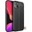 Apple iPhone 14 Удароустойчив Litchi Skin Калъф и Протектор