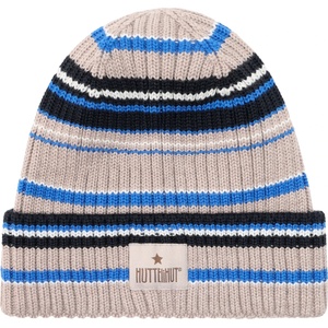 Huttelihut Детска зимна шапка (beanie) Huttelihut Kid's Hat Wool Knit Color Stripe Beanie - Dazzling Blue - размер 54 cm (904-6683-0214)