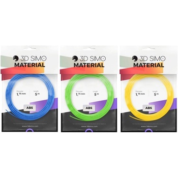 3D Simo Filament ABS - син, зелен, жълт (G3D3000) (G3D3000) (G3D3000) (G3D3000)