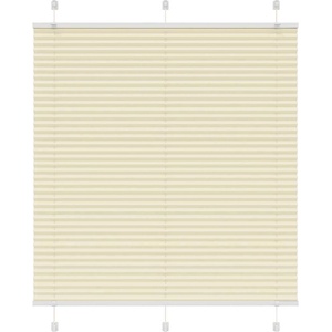 vidaXL Плисирана щора Cream 120x150 cm Ширина на плата 119, 4 cm (4015300)