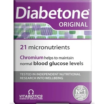 Vitabiotics Diabetone Original, 30 таблетки, Vitabiotics (5021265242252)