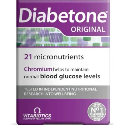 Vitabiotics Diabetone Original, 30 таблетки, Vitabiotics (5021265242252)