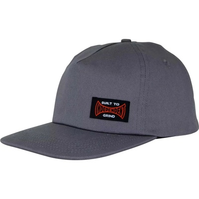 INDEPENDENT BUILT TO GRIND SNAPBACK UNSTRUCTURED HAT CHARCOAL