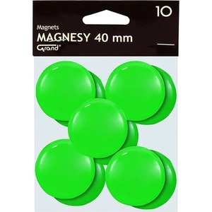 GRAND Настолен магнит GRAND 40 mm зелен 10 броя 130-1703 (130-1703)