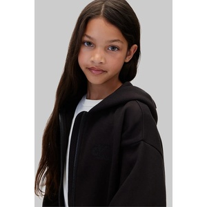 Calvin Klein суичър с цип и качулка за деца с памук (LVCKFJB43G.128.170.9BY2)