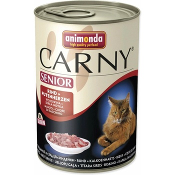 Animonda Carny Senior hovädzie a morčacie srdiečka 400 g