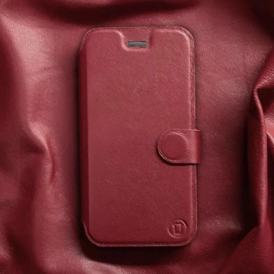 Pouzdro Mobiwear Flip Xiaomi POCO X4 Pro 5G - Tmavě červené - L_DRS