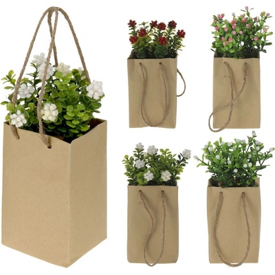 PROHOME - Rostlina / květina umělá v papírové tašce různé druhy