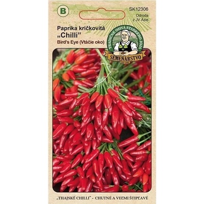 Semenárstvo Paprika kríčkovitá Chilli Bird´s eye 0,5g