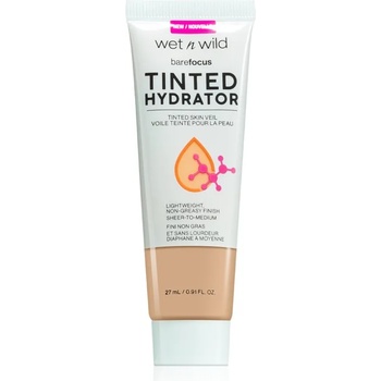 Wet n Wild Bare Focus Tinted Hydrator тониращ флуид за уеднаквяване на цвета на кожата цвят Medium Tan 27ml