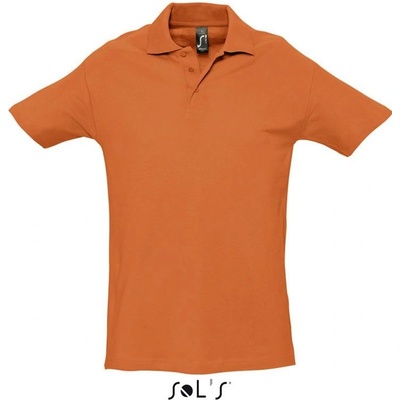 Pánská bavlněná polokošile Spring oranžová