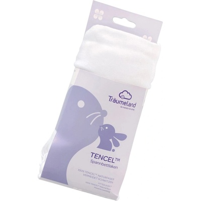 Träumeland napínacia plachta Tencel biela 40x90