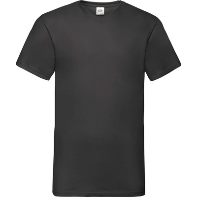 Fruit of the Loom Мъжка тениска с v-образно деколте fruit of the loom valueweight - черна 5xl (16106600215)