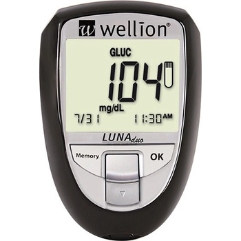 Wellion Luna Duo glukometer set černý