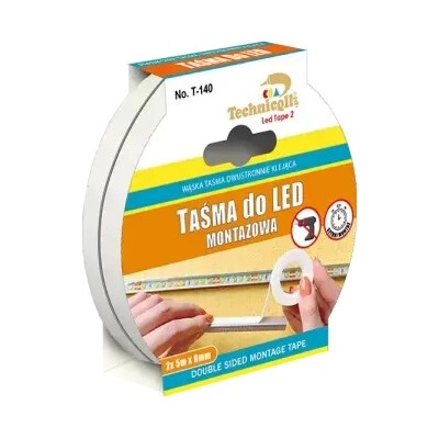 Technicqll Assembly Tape Montážní páska pro LED 2 x 5 m x 9 mm