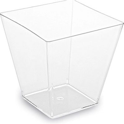 WIMEX Pohárik Finger Food hranatý, čírý 5,0x5,0x4,5 cm-60ml