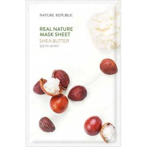 Nature republic Real Nature Shea Butter Sheet Mask - Анти-ейдж маска за лице с ший 1бр/23мл
