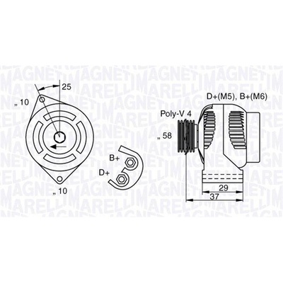 Generátor MAGNETI MARELLI 063341658010