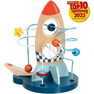 Goki motorický labyrint drátěný Raketa s katapultem