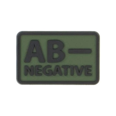 Helikon-Tex 3D PVC nášivka AB- Negative, set 2ks olive green