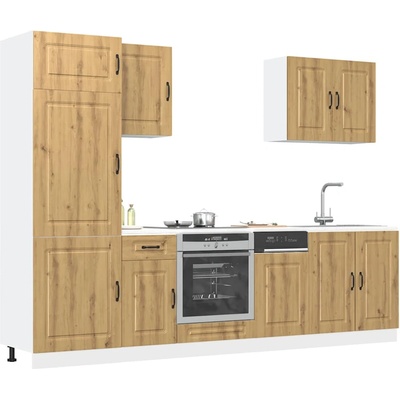 vidaXL Комплект кухненски шкафове от 7 части Kalmar, инженерно дърво (3314770)