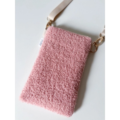 Teddy crossbody na mobil Růžová