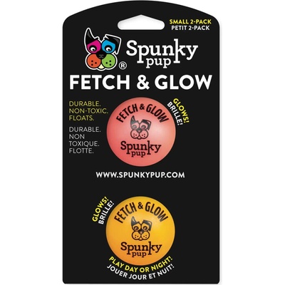 Spunky Pup svietiaca loptička 2 ks 5 cm