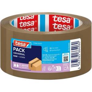 tesa Опаковъчна лента, 50 мм x 66 м, TESA "Pack Universal", кафява 57188-00001-00 (57188-00001-00)