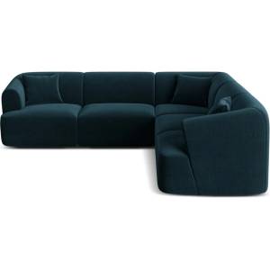 Cosmopolitan Design Кадифен ъглов диван в петролен цвят Campi - Cosmopolitan Design (COS_COR_120_F1_CAMPI5)