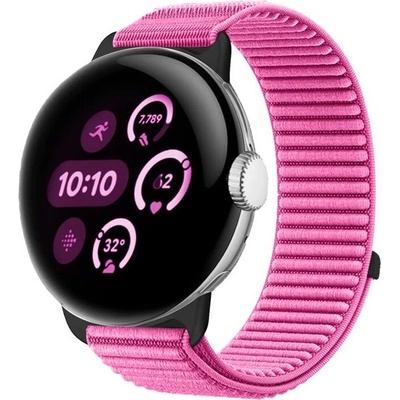 VSECHNONAMOBIL 123015 NYLON Vyměnitelný řemínek pro Google Pixel Watch 4 45mm / Pixel Watch 3 45mm tmavě růžový od 348 Kč