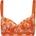 PUMA Women's Print Low Impact Sports Bra - Flame Orange
