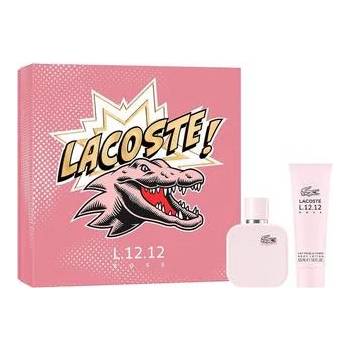 Lacoste Eau de Lacoste L. 12.12 Pour Elle Rose Подаръчен комплект, парфюмна вода 50 ml + Мляко за тяло 50 ml, Жени