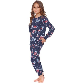Dětské pyžamo Winter time tm.modré