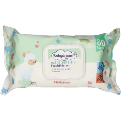 Babydream Vlhčené ubrousky extra sensitive 80 ks – Hledejceny.cz