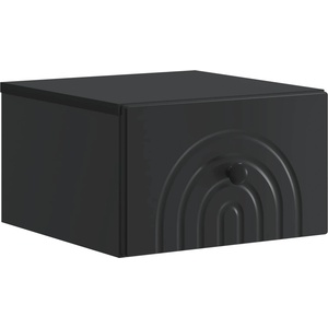 vidaXL Спален шкаф с монтаж на стена Черно 33 x 34, 5 x 20 см (898087)