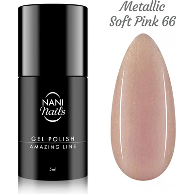 NANI Gel lak Amazing line Metallic Soft Pink 5 ml – Zboží Dáma