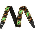 FENDER Колан за китара Monogrammed Strap Green/Orange by Fender