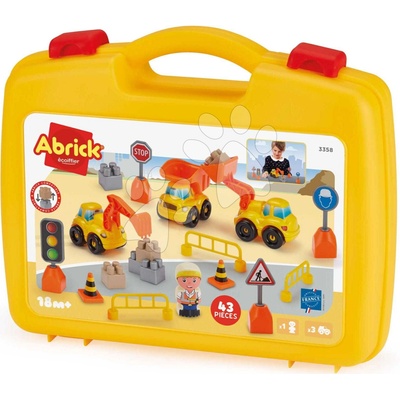 Écoiffier Abrick pracovné stroje kufřík 43 ks
